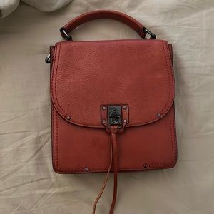 Beautiful red top handle purse from Rebecca Minkoff
